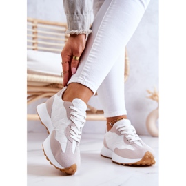 FJ1 Calzature Sportive Classiche, Legate Bianche e Beige Patrice bianco 2