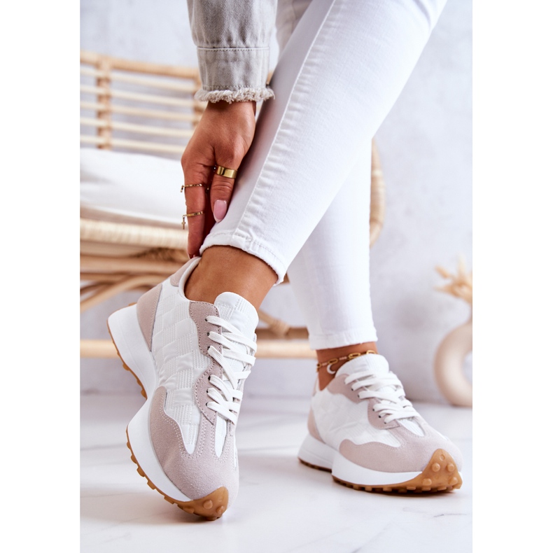 FJ1 Calzature Sportive Classiche, Legate Bianche e Beige Patrice bianca 2