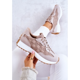 Scarpe Sportive Classiche Beige Patrice allacciate 1