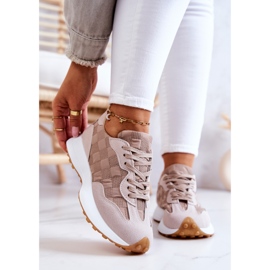 Scarpe Sportive Classiche Beige Patrice allacciate 2