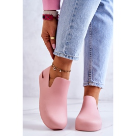 FS1 Zoccoli alla moda in gomma Meriko rosa 1