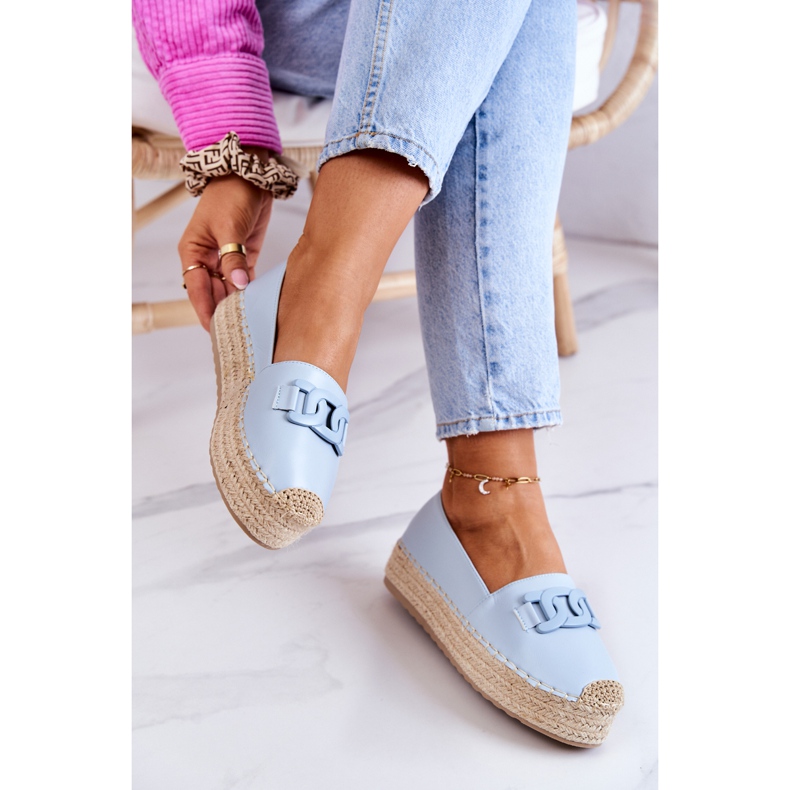 FB2 Espadrillas Classiche Sulla Piattaforma Blu Julianne 1