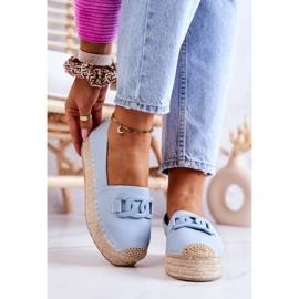 FB2 Espadrillas Classiche Sulla Piattaforma Blu Julianne 2