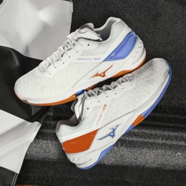 Scarpe indoor Mizuno Wave Stealth Neo M X1GB200025 bianca bianca 2