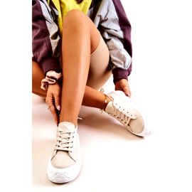 PS1 Sneakers Su Una Piattaforma Massiccia Suzane Beige Chiaro 3