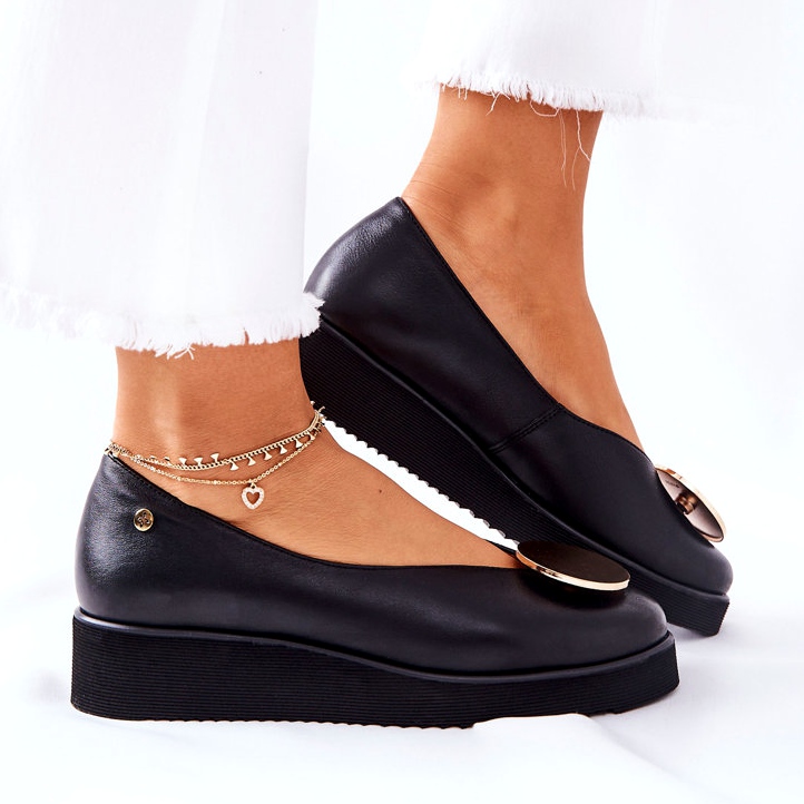 Ballerine Sulla Piattaforma Maciejka Nere 5315B-01 nero 3