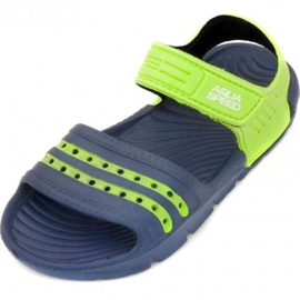 Aqua-speed Sandali Noli navy green Kids col.48 blu 2