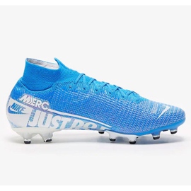 Nike Mercurial Superfly 7 Elite Ag Pro M AT7892 414 blu bianco scarpe multicolore 1