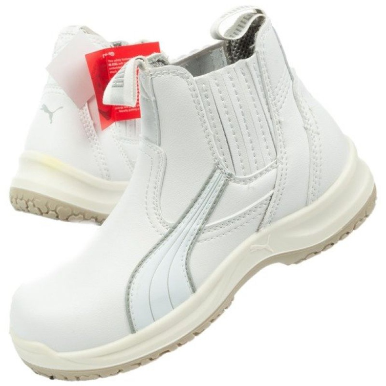 Scarpe antinfortunistiche PUMA Clear Chelsea Mid S2 Src U 63.038.0 bianca 1