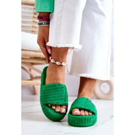 FJ1 Ciabatte Sulla Piattaforma Verde Lilly 1