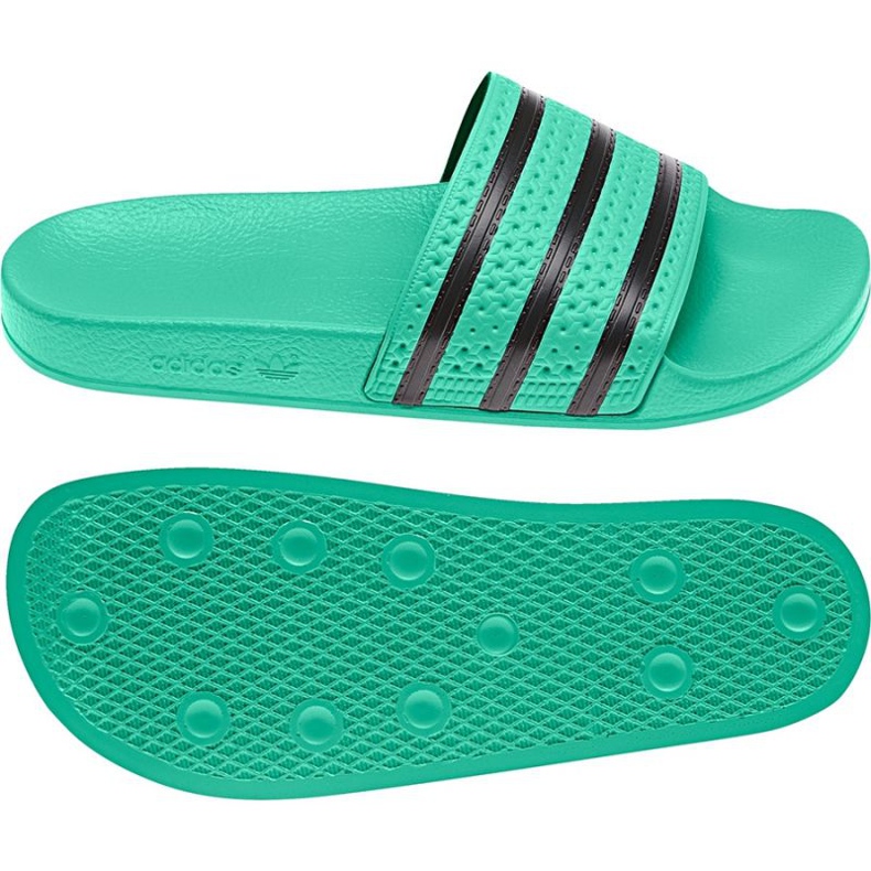 Adidas Originals Adilette Ciabatte U CQ3100 nero verde 1