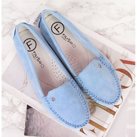 Mocassini in pelle Filippo W PAW201B blu 2