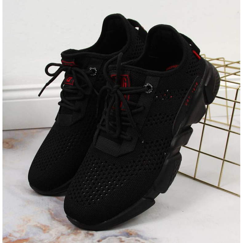 Scarpe sportive in tessuto Big Star W JJ274273 nere nero 2