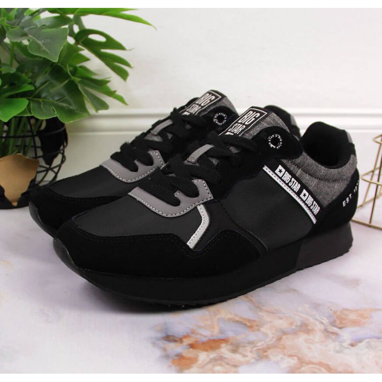 Scarpe sportive in pelle Big Star W JJ274284 nere nero 2
