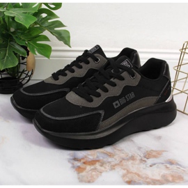 Scarpe sportive nere platform Big Star W JJ274989 nero 2