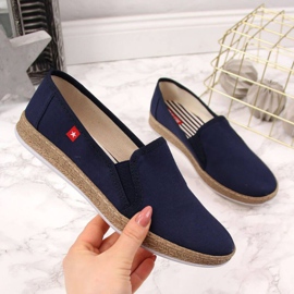 Espadrillas slip on Big Star W FF276036 blu navy 1