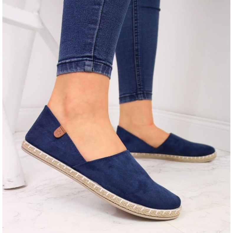 Espadrillas con intagli Novità W EVE270C blu navy 2