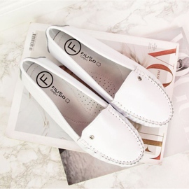 Mocassini in pelle Filippo W PAW201A bianco 2