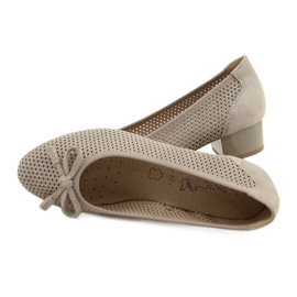 Décolleté da donna Caprice 22500-28 beige d'argento 6