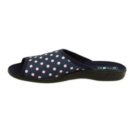 Ciabatte da donna Adanex Sara a pois 24961 blu navy rosa 2