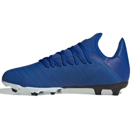 Scarpe da calcio Adidas X 19.3 Fg Jr EG7152 blu blu 1
