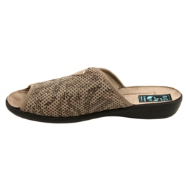 Ciabatte da donna Adanex Diana pantofole DIK 27247 beige marrone 1