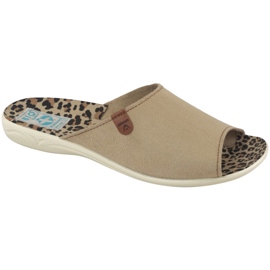 Ciabatte da donna in camoscio Adanex Sara 27310 Beige 1
