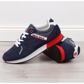 Scarpe sportive Big Star M JJ174146 blu navy grigio 2