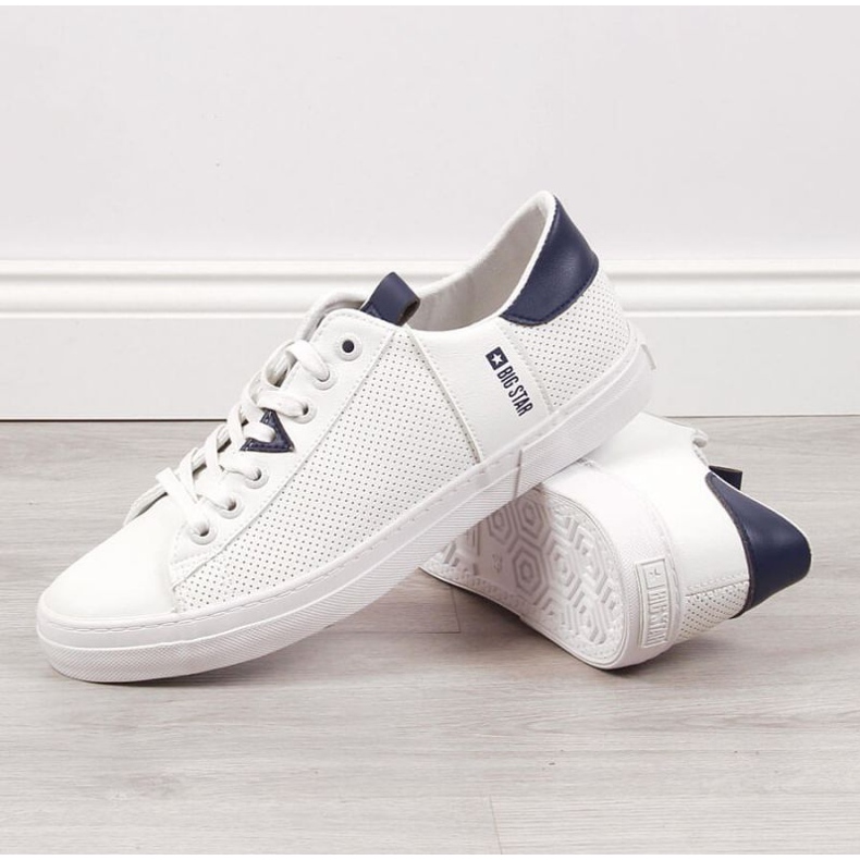 Low-top in similpelle Big Star M JJ174226 bianco bianca 2