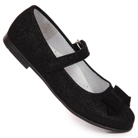 Ballerine in velcro Kornecki Jr 6802 nere nero 1