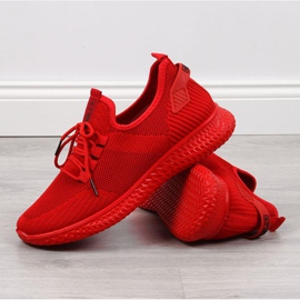 Scarpe sportive in tessuto Novità M EVE266B rosso 2