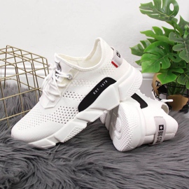 Scarpe sportive in tessuto Big Star W JJ274271 bianche bianco 2