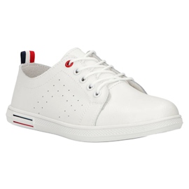 Sneakers da donna legate Filippo DP3508 Bianche bianca 3