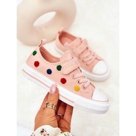Sneakers Per Bambini Con Velcro Big Star JJ374054 Rosa 1