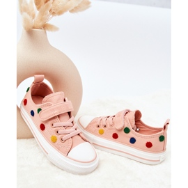 Sneakers Per Bambini Con Velcro Big Star JJ374054 Rosa 2