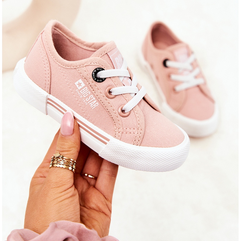 Sneakers Slip Big Star JJ374166 Rosa chiaro 2
