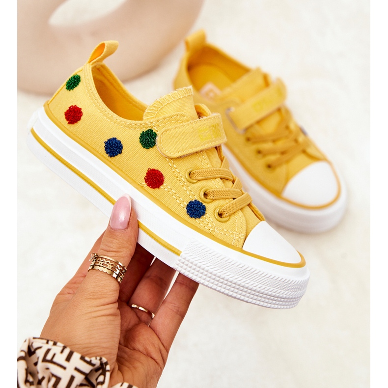 Sneakers Per Bambini Con Velcro Big Star JJ374056 Giallo 1