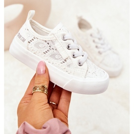 Sneakers traforate Big Star JJ374134 Bianche bianca 1
