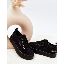 Sneakers nere traforate Big Star JJ374133 nero 1