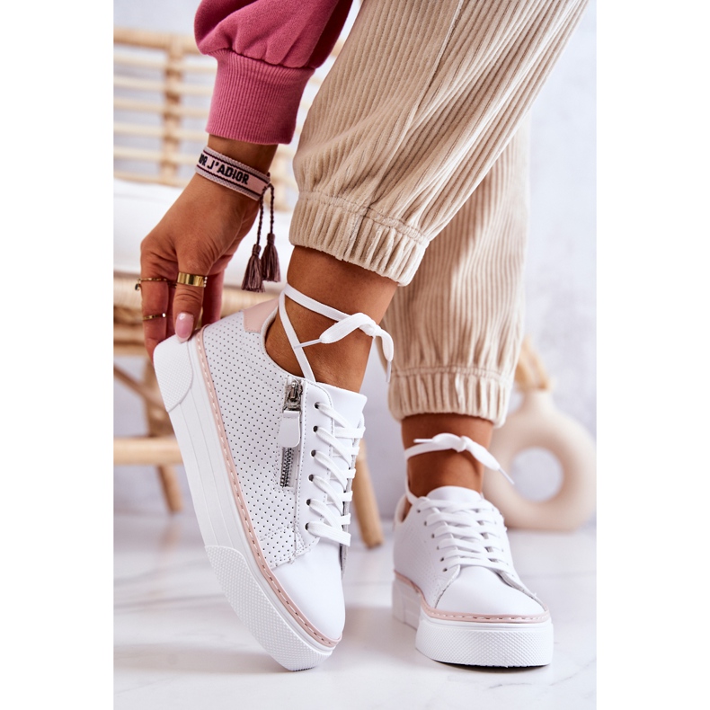 FB2 Scarpe Sportive Sulla Piattaforma Louis Bianca E Rosa bianco 2