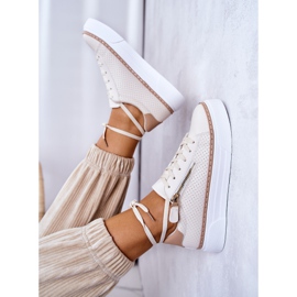 FB2 Scarpe Sportive Sulla Piattaforma Beige Louis 1