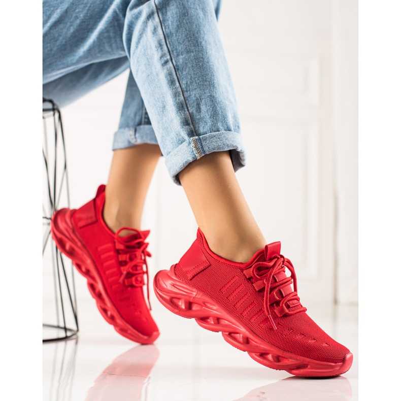 TRENDI Sneakers a luci rosse rosso 1