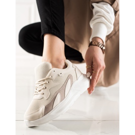 Ideal Shoes Scarpe da ginnastica classiche beige 1