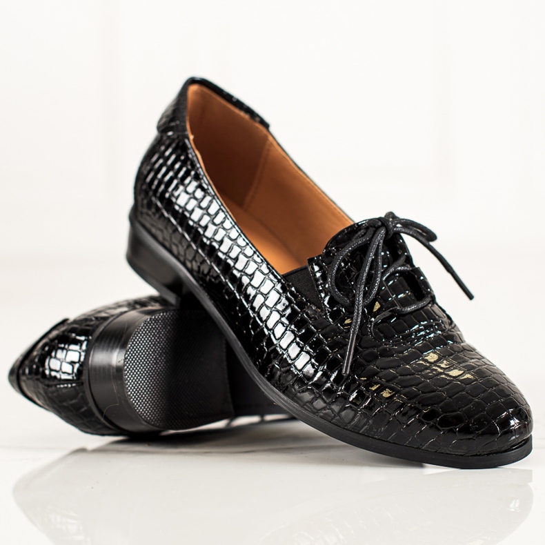 W. Potocki Eleganti scarpe Potocki stringate nero 1