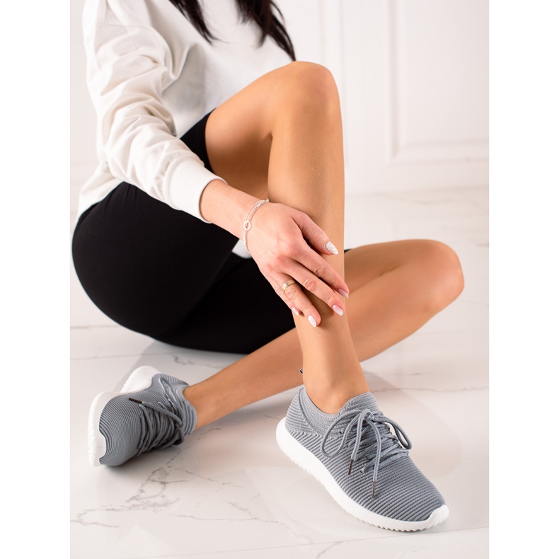 TRENDI Sneakers sportive leggere grigio 2