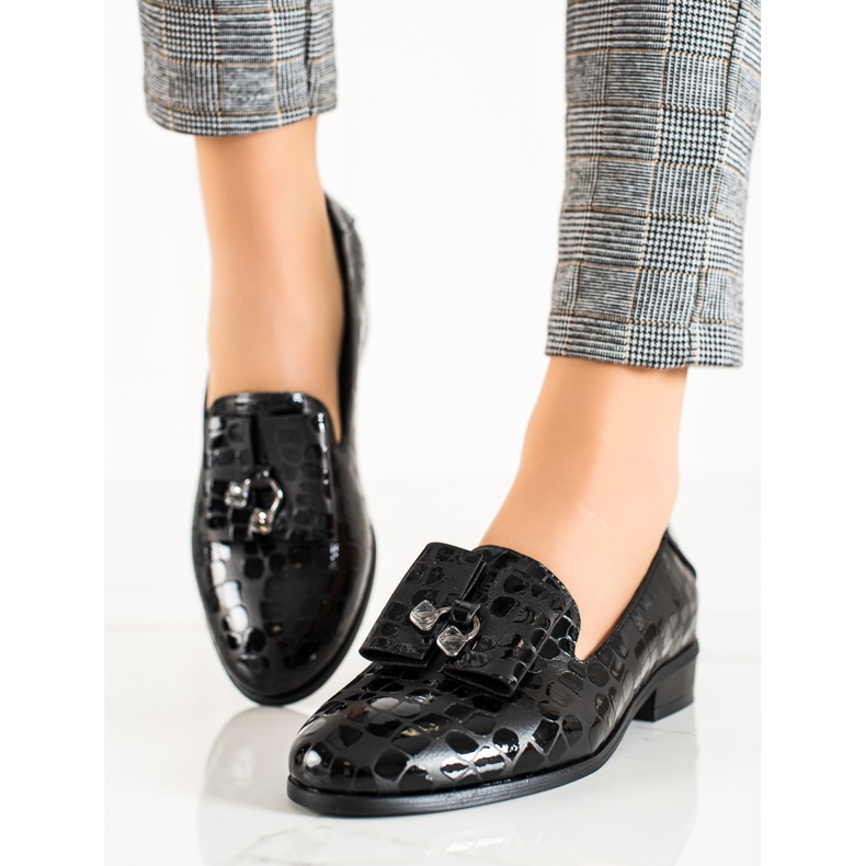 W. Potocki Scarpe con cristalli Potocki nero 1