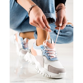 TRENDI Scarpe da ginnastica alla moda bianco multicolore 1