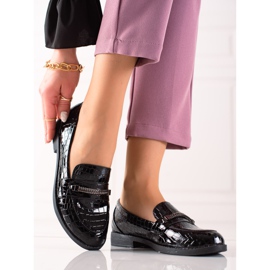 TRENDI Eleganti scarpe laccate nero 1