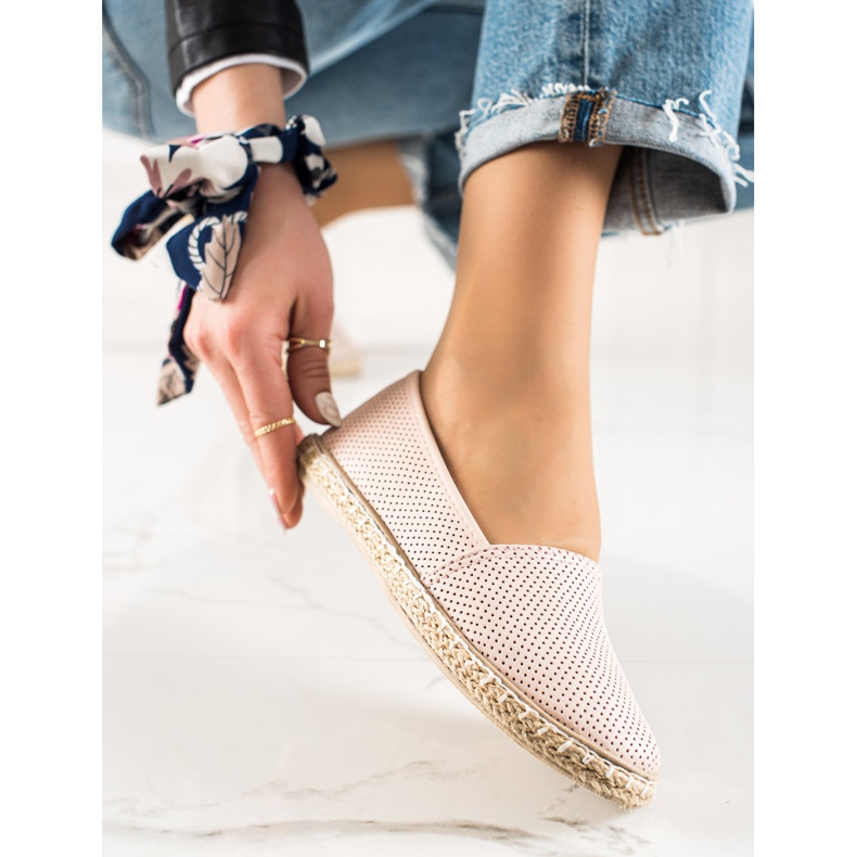 TRENDI Comode espadrillas in ecopelle rosa 1