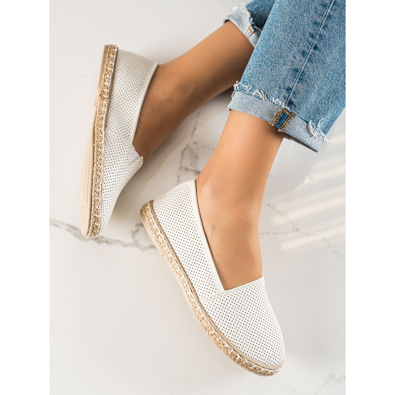 TRENDI Comode espadrillas traforate bianco 2
